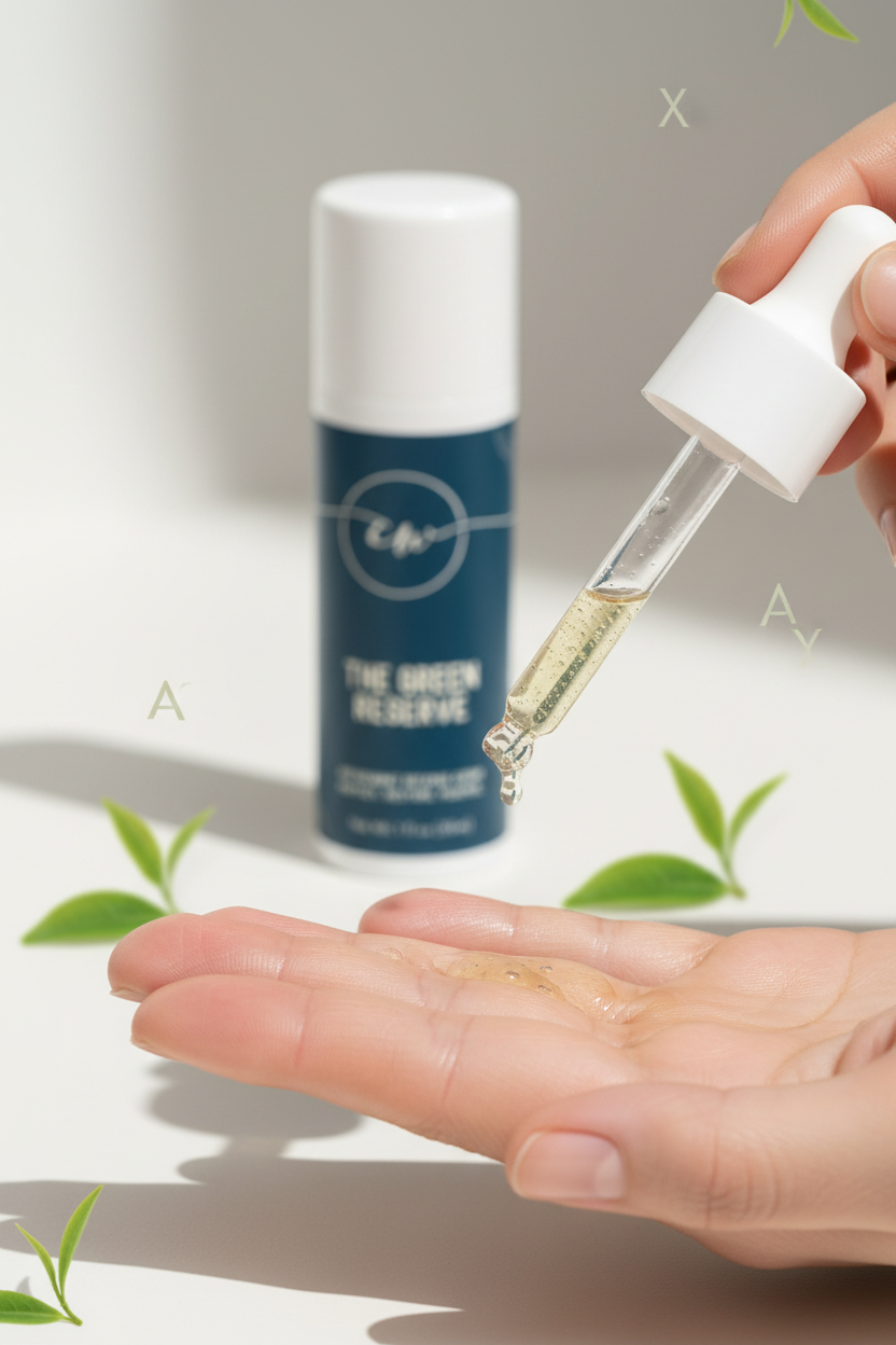 Dropper application close-up